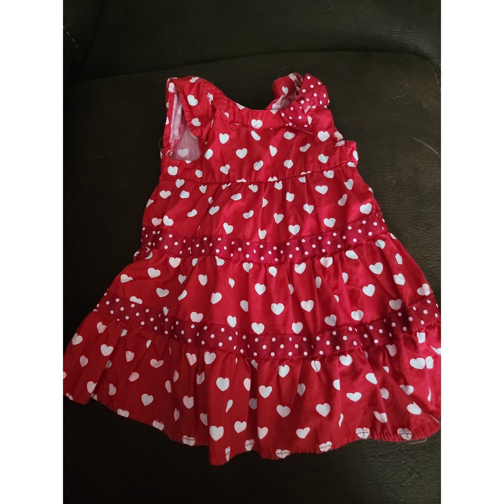 Gymboree red heart valentine's‎ day dress size 3 6 months